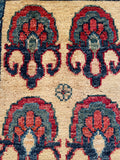 26539-Chobi Ziegler Hand-Knotted/Handmade Afghan Rug/Carpet Modern Authentic/Size: 2'0" x 1'3"