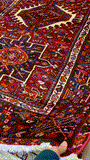 27378- Garadjeh Hand-Knotted/Handmade Persian Rug/Carpet Traditional/Authentic/Size: 6'9" x 4'7"/206cm x 140cm