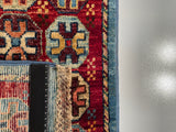 26664 - Chobi Hand-Knotted/Handmade Afghan Tribal/Nomadic Authentic/Size: 2'0" x 1'3"