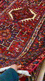27376- Garadjeh Hand-Knotted/Handmade Persian Rug/Carpet Traditional/Authentic/Size:  6'9" x 4'6"/206cm x 137cm