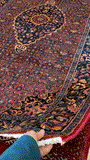 27375-Bidjar Hand-Knotted/Handmade Persian Rug/Carpet Traditional/ Authentic/ Size: 6'7"x 4'3"/201cm x 130cm