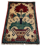 26541-Chobi Ziegler Hand-Knotted/Handmade Afghan Rug/Carpet Modern Authentic/Size: 2'0" x 1'3"
