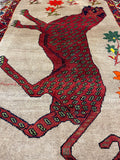 27367-Ghashgai Hand-Knotted/Handmade Persian Rug/Tribal/ Nomadic/Authentic/ Size:8'0" x 4'10"/244cm x 147cm