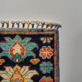 26543-Chobi Ziegler Hand-Knotted/Handmade Afghan Rug/Carpet Modern Authentic/Size: 2'0" x 1'3"