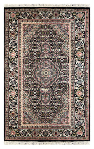 27401- Tabriz Persian Hand-knotted Carpet Authentic/Traditional Carpet/Rug/Size: 5'2" x 3'3"/157cm x 99cm