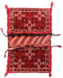 27402- Shiraz Antique Camel Bag Persian Hand-knotted/Authentic/Nomadic/Tribal/ Size: 2'8" x 2'3" /81cm x 69cm
