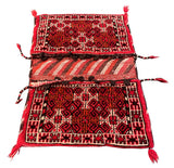 27402- Shiraz Antique Camel Bag Persian Hand-knotted/Authentic/Nomadic/Tribal/ Size: 2'8" x 2'3" /81cm x 69cm