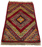 26671 -  Hand-knotted Contemporary Chobi Ziegler /Modern Carpet/Rug / Size: 2'0" x1'3"