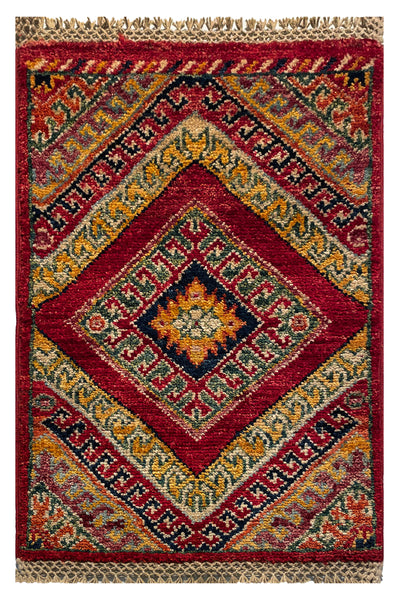 26671 -  Hand-knotted Contemporary Chobi Ziegler /Modern Carpet/Rug / Size: 2'0" x1'3"