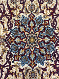 27395- Isfahan Persian Hand-Knotted Authentic/Traditional Carpet/Rug/ Size: 5'7" x 3'7"/170cmx 109cm