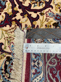 27395- Isfahan Persian Hand-Knotted Authentic/Traditional Carpet/Rug/ Size: 5'7" x 3'7"/170cmx 109cm