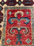26659 - Chobi Hand-Knotted/Handmade Afghan Tribal/Nomadic Authentic/Size: 2'0" x 1'3"