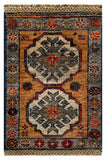 26656 - Chobi Hand-Knotted/Handmade Afghan Tribal/Nomadic Authentic/Size: 2'0" x 1'3"