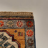 26656 - Chobi Hand-Knotted/Handmade Afghan Tribal/Nomadic Authentic/Size: 2'0" x 1'3"