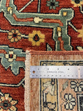 27389- Royal Heriz Hand-Knotted/Handmade Indian Rug/Carpet Traditional/Authentic/Size: 11'8" x 8'9"/356cmx 267cm