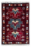 26559-Chobi Ziegler Hand-Knotted/Handmade Afghan Rug/Carpet Modern Authentic/Size: 2'0" x 1'3"/61cm x 38cm