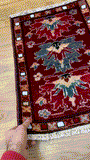 26559-Chobi Ziegler Hand-Knotted/Handmade Afghan Rug/Carpet Modern Authentic/Size: 2'0" x 1'3"/61cm x 38cm