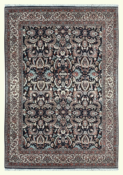 27044-Bidjar Hand-Knotted/Handmade Persian Rug/Carpet Traditional/ Authentic/ Size: 8'3"x 5'7"/251cm x 170cm