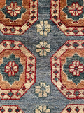 26328-Chobi Ziegler Hand-Knotted/Handmade Afghan Rug/Carpet Modern Authentic/Size: 1'9" x 1'3"