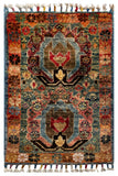 26551 -  Hand-knotted Contemporary Chobi Ziegler /Modern Carpet/Rug / Size: 2'0" x1'3"