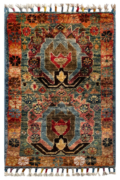 26551 -  Hand-knotted Contemporary Chobi Ziegler /Modern Carpet/Rug / Size: 2'0" x1'3"