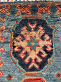 26546-Chobi Ziegler Hand-Knotted/Handmade Afghan Rug/Carpet Modern Authentic/Size: 2'0" x 1'3"