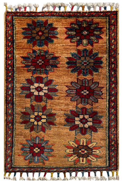 26563 -  Hand-knotted Contemporary Chobi Ziegler /Modern Carpet/Rug / Size: 2'0" x1'3"