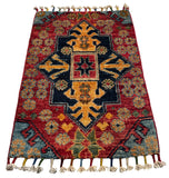 26574 -  Hand-knotted Contemporary Chobi Ziegler /Modern Carpet/Rug / Size: 2'0" x 1'3"