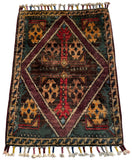 26555 -  Hand-knotted Contemporary Chobi Ziegler /Modern Carpet/Rug / Size: 2'0" x1'3"