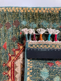 26536-Chobi Ziegler Hand-Knotted/Handmade Afghan Rug/Carpet Modern Authentic/Size: 2'0" x 1'3"