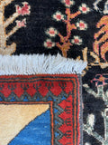 27854B- Balutch War Rug/ Afghan Hand-knotted Authentic/Nomadic/ Tribal Rug/Carpet/ Size: 6'0" x 3'7"/183cm x 109cm