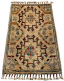 26553 -  Hand-knotted Contemporary Chobi Ziegler /Modern Carpet/Rug / Size: 2'0" x1'3"
