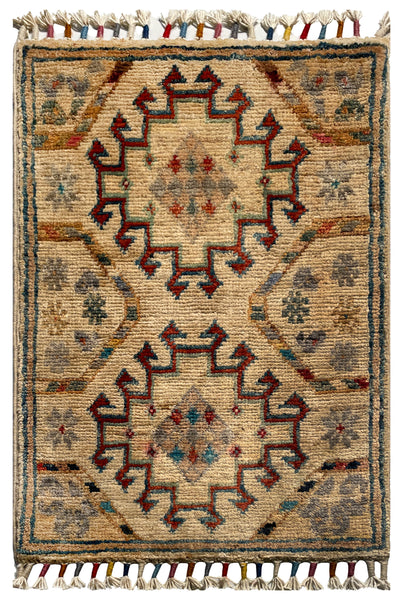 26553 -  Hand-knotted Contemporary Chobi Ziegler /Modern Carpet/Rug / Size: 2'0" x1'3"