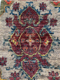 26534-Chobi Ziegler Hand-Knotted/Handmade Afghan Rug/Carpet Modern Authentic/Size: 2'0" x 1'3"