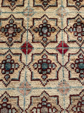 26548-Chobi Ziegler Hand-Knotted/Handmade Afghan Rug/Carpet Modern Authentic/Size: 2'0" x 1'3"