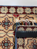 26548-Chobi Ziegler Hand-Knotted/Handmade Afghan Rug/Carpet Modern Authentic/Size: 2'0" x 1'3"