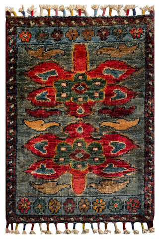 26562 -  Hand-knotted Contemporary Chobi Ziegler /Modern Carpet/Rug / Size: 2'0" x 1'3"/61cm x 38cm