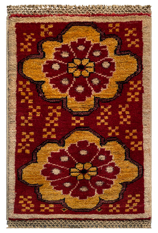 26689 -  Hand-knotted Contemporary Chobi Ziegler /Modern Carpet/Rug / Size: 2'0" x1'3"