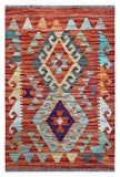 26062- Kelim Hand-Woven/Flat Weaved/Handmade Afghan /Carpet Tribal/Nomadic Authentic/Size: 3'2" x 2'0"/97cm x 61cm