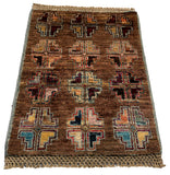 26673 -  Hand-knotted Contemporary Chobi Ziegler /Modern Carpet/Rug / Size: 2'0" x1'3"