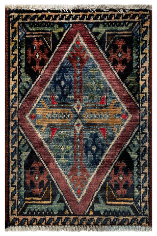 26570 -  Hand-knotted Contemporary Chobi Ziegler /Modern Carpet/Rug / Size: 2'0" x 1'3"/61cm x 38cm