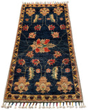 26500-Chobi Ziegler Hand-Knotted/Handmade Afghan Rug/Carpet Modern Authentic/Size: 3'2" x 1'7"