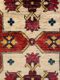 26270-Chobi Ziegler Hand-Knotted/Handmade Afghan Rug/Carpet Modern Authentic/Size: 3'2" x 1'7"