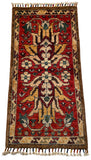 26495-Chobi Ziegler Hand-Knotted/Handmade Afghan Rug/Carpet Modern Authentic/Size: 3'2" x 1'6"