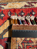 26495-Chobi Ziegler Hand-Knotted/Handmade Afghan Rug/Carpet Modern Authentic/Size: 3'2" x 1'6"