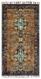 26499-Chobi Ziegler Hand-Knotted/Handmade Afghan Rug/Carpet Modern Authentic/Size: 3'3" x 1'6"