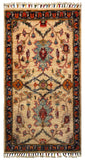 26496-Chobi Ziegler Hand-Knotted/Handmade Afghan Rug/Carpet Modern Authentic/Size: 3'6" x 1'8"