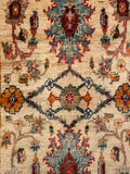 26496-Chobi Ziegler Hand-Knotted/Handmade Afghan Rug/Carpet Modern Authentic/Size: 3'6" x 1'8"
