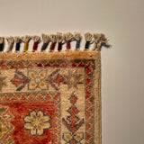 26502-Chobi Ziegler Hand-Knotted/Handmade Afghan Rug/Carpet Modern Authentic/Size: 3'3" x 1'6"
