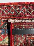 26332-Chobi Ziegler Hand-Knotted/Handmade Afghan Rug/Carpet Modern Authentic/Size: 3'3" x 1'7"